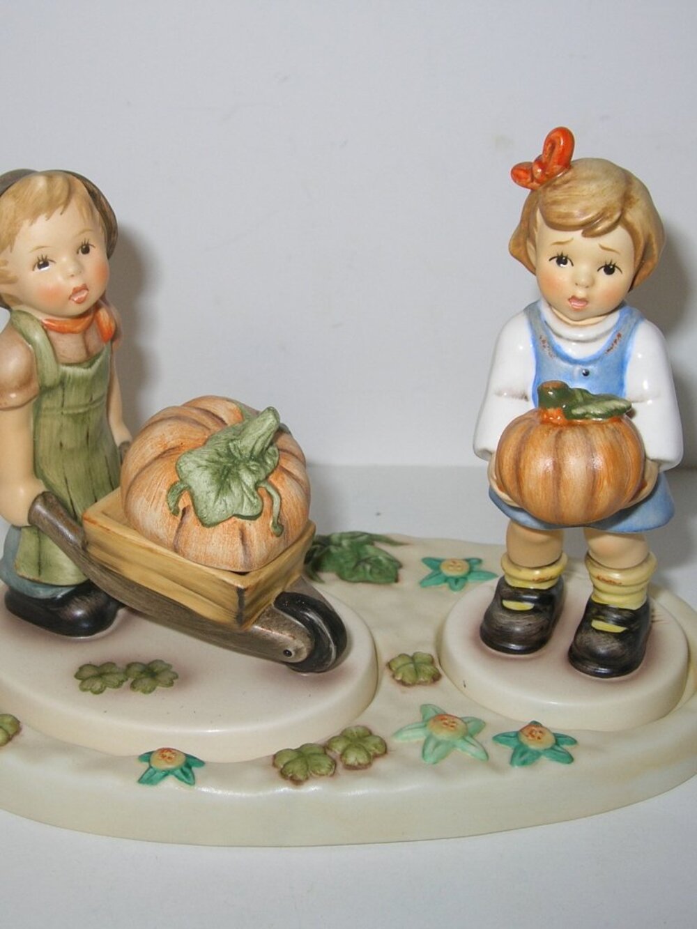 Hummel Scape In The Garden w/Little Landscaper #2011 & From Pumpkin Patch 2175/0